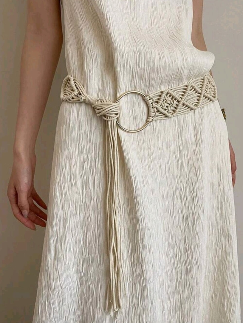 Macrame belt